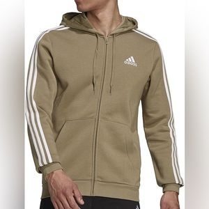 Adidas Essentials 3-Stripes Full-Zip Hoodie